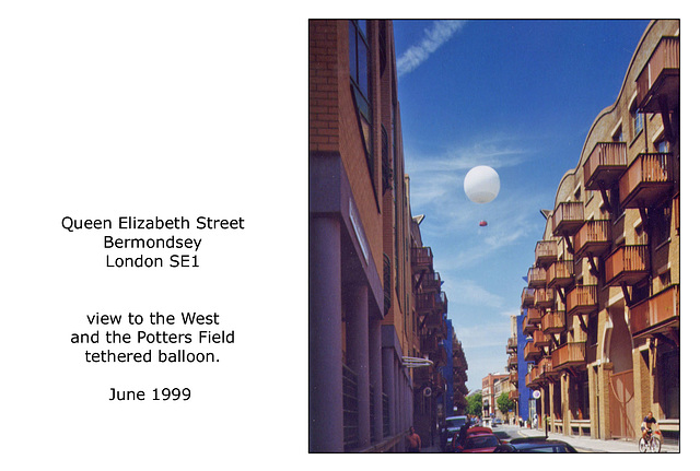 Queen Elizabeth Street & balloon - June 1999