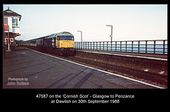 47587 at Dawlish on 30.9.1988