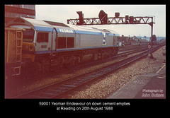 59001 Yeoman Endeavour - Reading - 26.8.1988