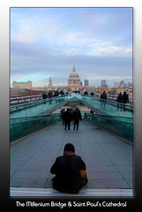 Millennium Bridge & Saint Paul's Cathedral - 1.12.2012
