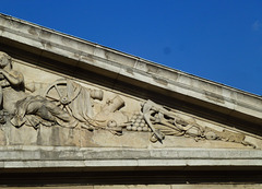 coade stone pediment, royal naval hospital, greenwich