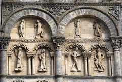 Sculptures de la façade de la Cathédrale d'Angoulême