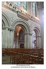 Cathédrale Notre-Dame de Bayeux - nave arches - 24.9.2010