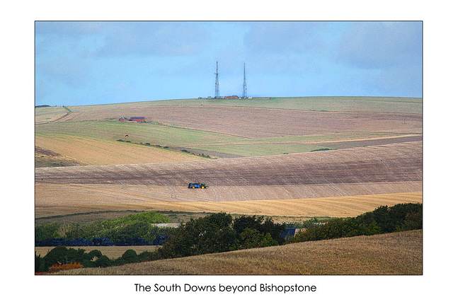 South Downs beyond Bishopstone - 16.9.2013