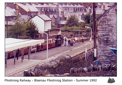 Blaenau Ffestiniog Station Summer 1992
