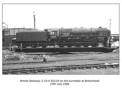 BR 2-10-0 92119 - Birkenhead - 27-7-1966