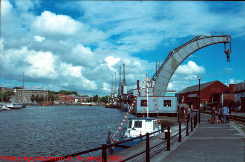 Crane on Bristol Docks, Edited Version, Bristol, England (UK), 2012