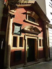 st.anne's vestry house, church entry, london