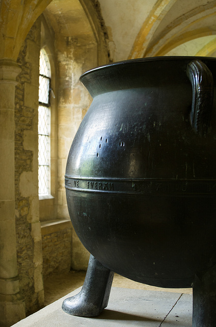 Cauldron at Lacock Abbey