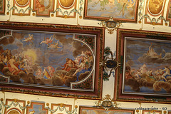 Ceiling and wall detail in the Haydn Concert Hall, Esterhazy Palace.
