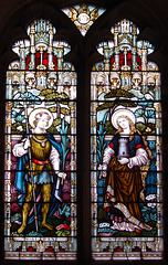 Stained Glass, St Michael and All Angel's Church, Hathersage, Derbyshire