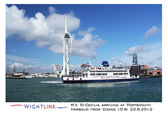 MV St Cecilia  - Portsmouth Harbour - 22.8.2012