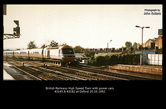 High Speed Train 43145 at Oxford on 20.10.1992
