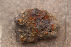 Iron ore slag, found in significant quantities at Clarkly Hill Excavations.