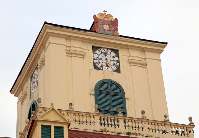 Clock on the Schloss Esterhazy