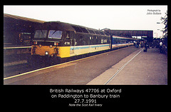 47706 at Oxford on 27.7.1991
