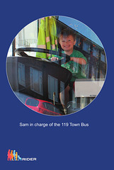Sam in charge of the 119 Town Bus - 8.4.2011