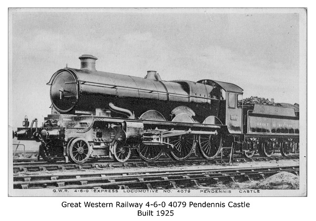 GWR 4-6-0 4079 - Pendennis Castle - Swindon - 1925