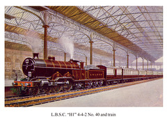 LBSC 4-4-2 No.40 & train