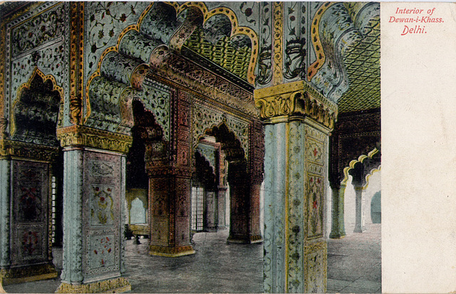 Interior of Dewan-i-Khass, Delhi