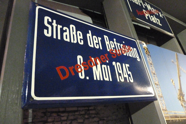 Leipzig 2013 – Stadtgeschichtliches Museum – Renamed street after the Wende