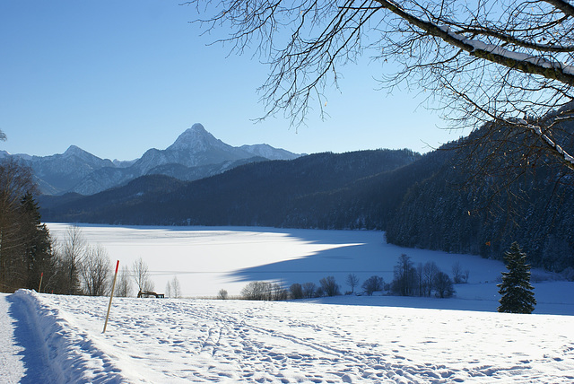 Der Weissensee im Winter. ©UdoSm