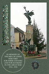 Lewes War Memorial WW1 & WW2