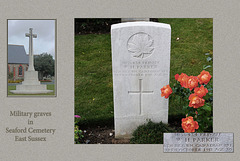 Military grave of Private W.H.Parker in Seaford Cemetery, East Sussex, 7.9.2011