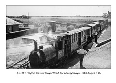 Talyllyn Railway  0-4-2T 1 Talyllyn Towyn Wharf 31 8 1964