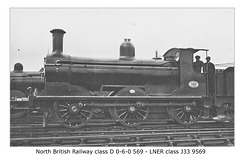 North British Railway class D 0-6-0 569 - LNER class J33 9569