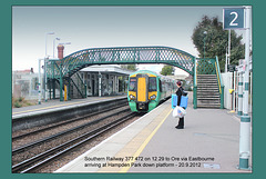 Southern Railway - 377 472 at Hampden Park - 20.9.2012