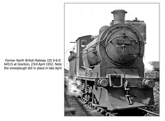 NBR J35 0-6-0  - British Railways no.64515 - Granton - 23.4.1952