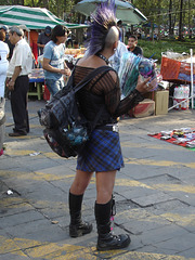 Infinitum punk chica in Mexico city.