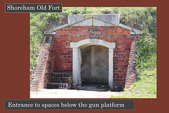 Shoreham Old Fort - Door under the gun platform