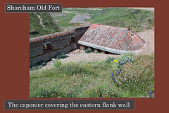 Shoreham Old Fort - Caponier covering eastern flank wall