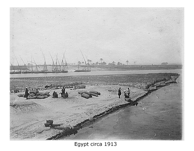 River scene Egypt c1913