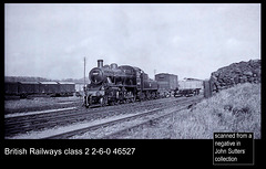 BR 2-6-0 46527 - Wells - East Somerset line - 1953