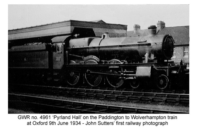 GWR 4-6-0 4961 Pyrland Hall at Oxford on 9.6.1934