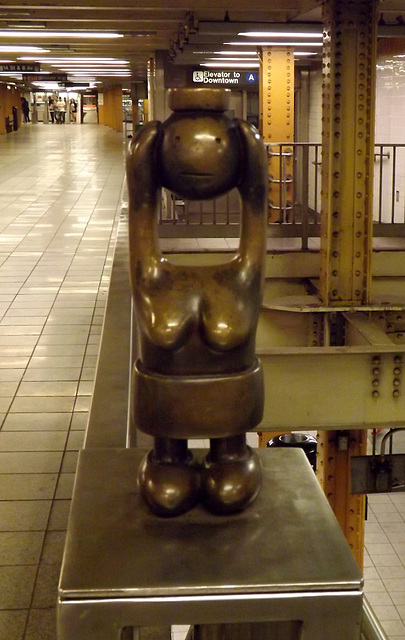 Life Underground by Tom Otterness in the 14th Street Subway, June 2012