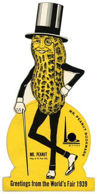 Mr. Peanut Bookmark: Greetings from the World's Fair, 1939