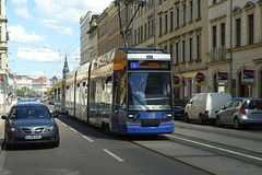 Leipzig 2013 – Tram 1101 on the Jahnallee