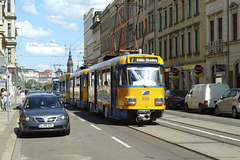 Leipzig 2013 – Tram 2112 on the Jahnallee