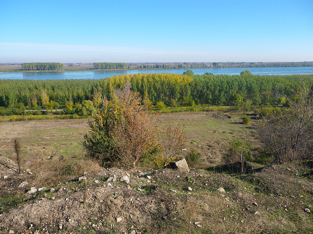 Le Danube vue depuis la hauteur de Ratiaria.