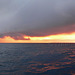 Southern Ocean sunset panorama