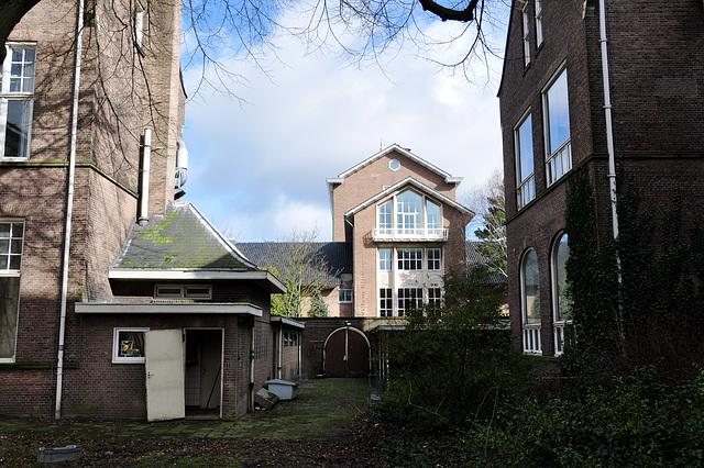 Inner courtyard of the old Pathology Lab of Leiden University
