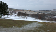 Blowing Snow across Glossop Golf Course