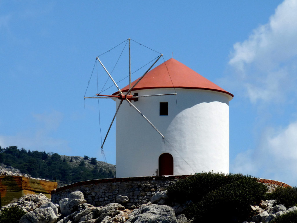 Windmill near Panormitis