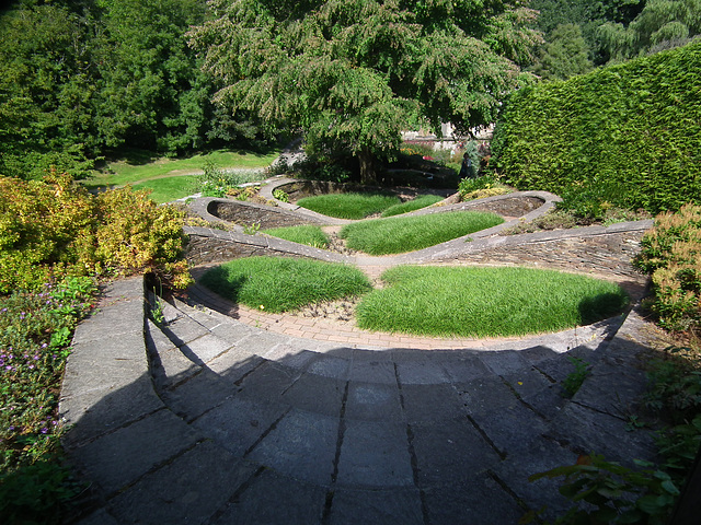 Unusual garden feature - view from above