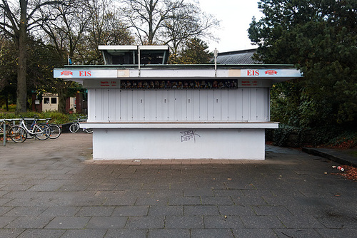 Kiosk von Eis Livotto am Dammtor, 6.11. 2013