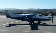 PC-12 N807SA at San Carlos - 16 November 2013